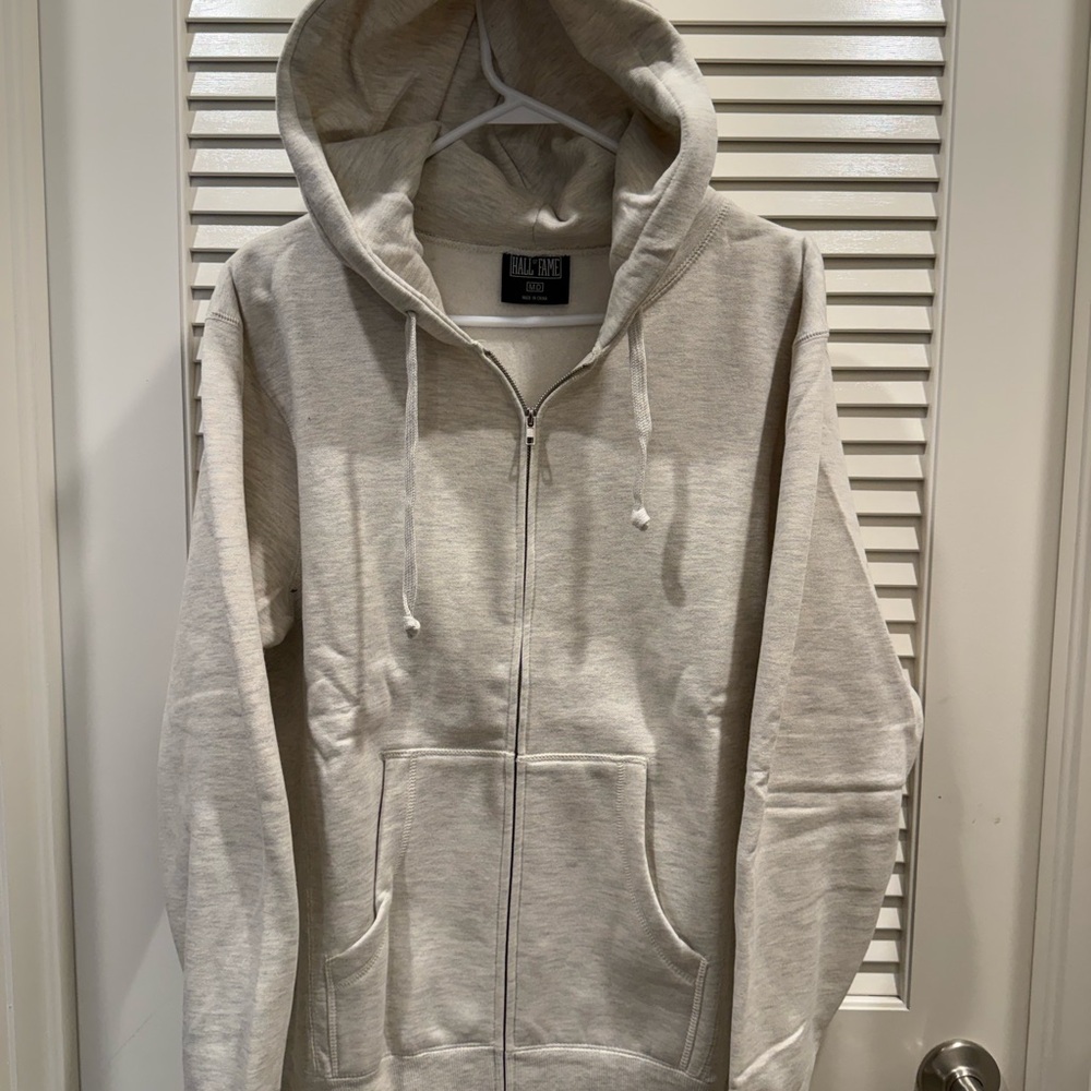 Zip-Up Hoodie Sweatshirt - Light Heather Gray